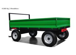 Carreta Agrícola Metalica Fixa 4T - Facchini - 2 Eixos/Rodado Simples: Resistência e Confiabilidade para Transporte de Cargas Pesadas
