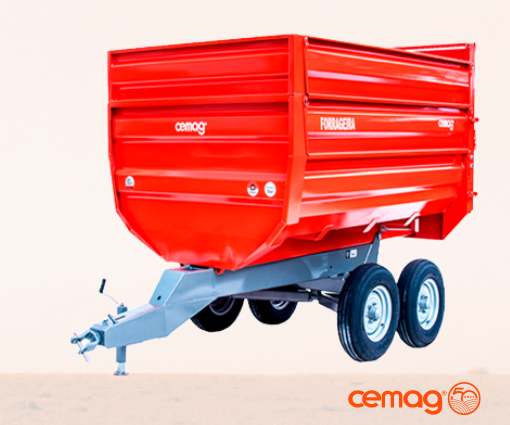 Carreta Agrícola Metalica Hidráulica 5T Graneleira - Cemag - Eixo Tandem/Rodado Simples: Resistência e Eficiência para Transporte Agrícola	