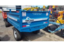 Carreta Agrícola Metalica Hidráulica 2T - Tadeu - 1 Eixo/Rodado Simples: Resistência e Eficiência para Transporte Agrícola