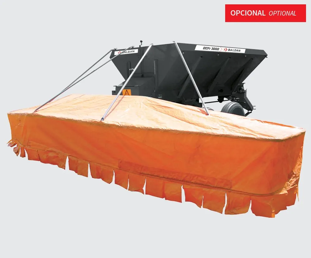 Distribuidor de Calcário e Adubo DCFC 6000 - BALDAN: Transmissão por Correias com Pneus